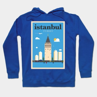 Istanbul city poster Hoodie